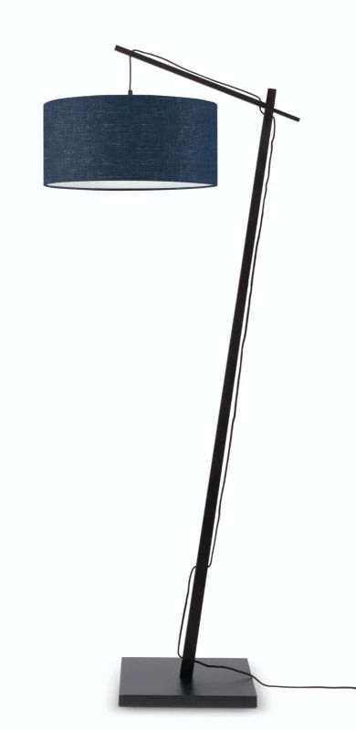 Good&Mojo Bamboe LED Staande Lamp Andes | 1X E27 Max 60W | Blue Denim