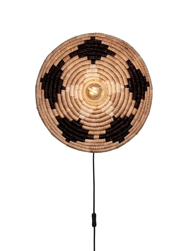 Good&Mojo LED Wandlamp Andros | E27 60W | Black/Natural/White