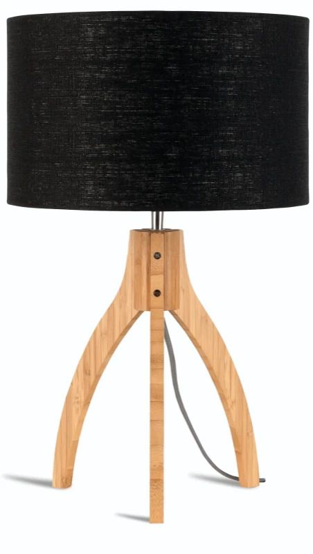 Good&Mojo Bamboe LED Tafellamp Annapurna | 1X E27 Max 40W | Black