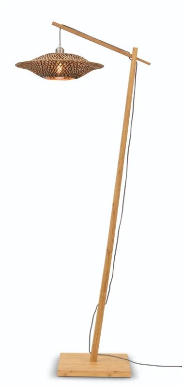 Good&Mojo Bamboe LED Staande Lamp Bali | 1X E27 Max 40W | Natural/Black