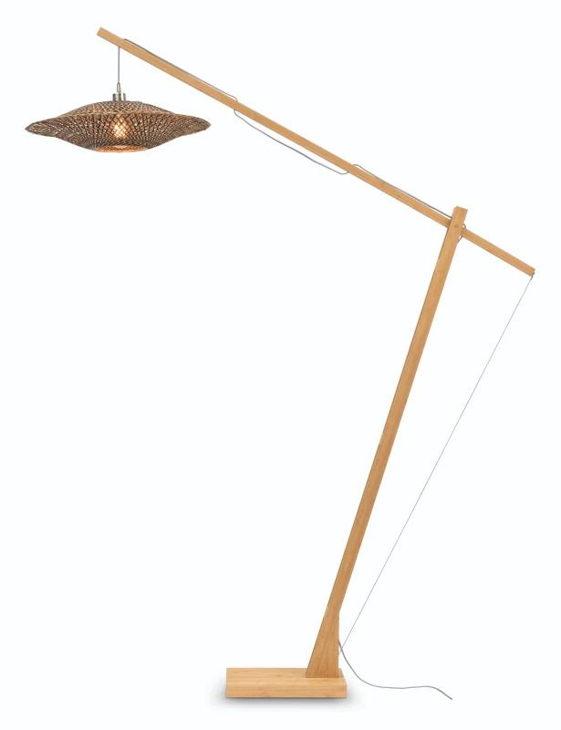 Good&Mojo Bamboe LED Staande Lamp Bali | 1X E27 Max 60W | Natural/Black