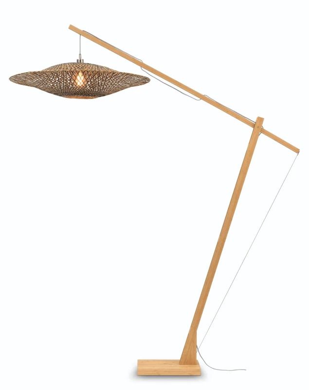 Good&Mojo Bamboe LED Staande Lamp Bali | 1X E27 Max 60W | Natural/Black