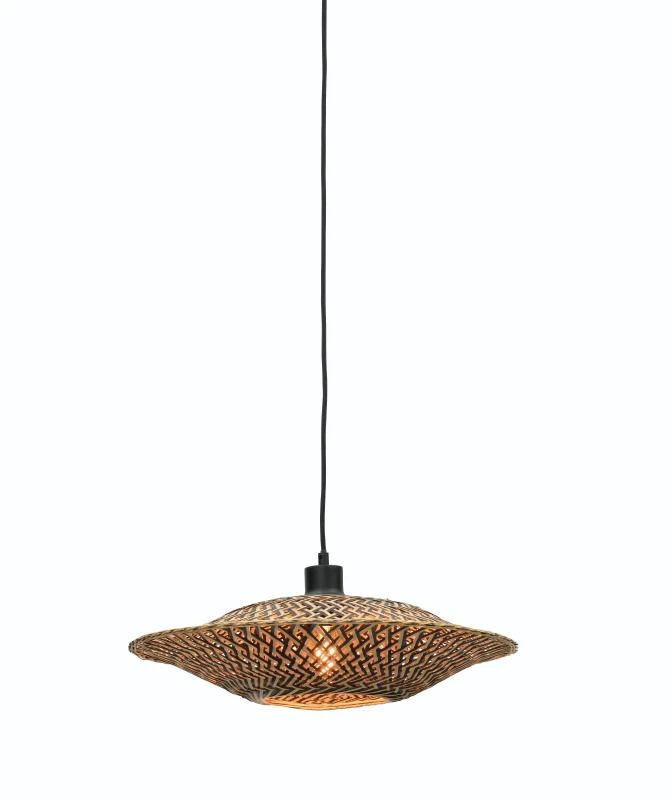 Good&Mojo Bamboe LED Hanglamp Bali | 1X E27 Max 40W | Natural/Black