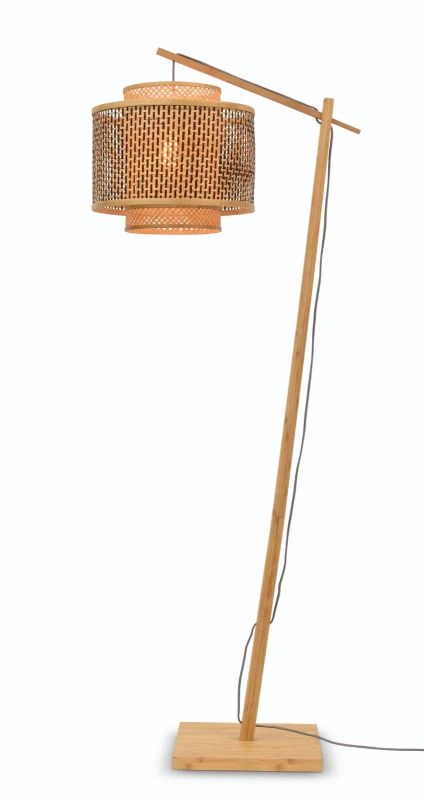Good&Mojo Bamboe LED Staande Lamp Bhutan | 1X E27 Max 60W | Natural/Black