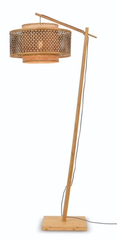 Good&Mojo Bamboe LED Staande Lamp Bhutan | 1X E27 Max 60W | Natural/Black
