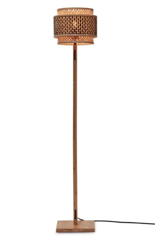 Good&Mojo Bamboe LED Staande Lamp Bhutan | 1X E27 Max 60W | Natural/Black