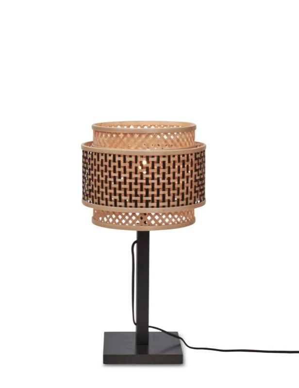 Good&Mojo Bamboe LED Tafellamp Bhutan | 1X E27 Max 40W | Natural/Black
