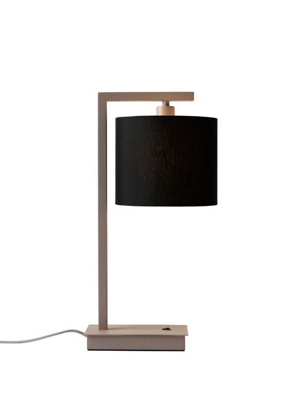 it's about RoMi LED Tafellamp Boston | 1X E14 Max 40W | Sand/Black