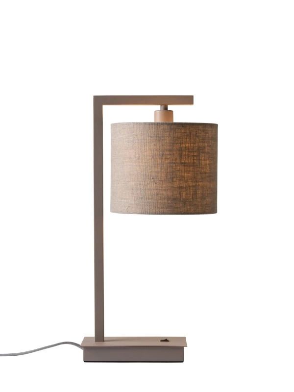 it's about RoMi LED Tafellamp Boston | 1X E14 Max 40W | Sand/Dark Linen