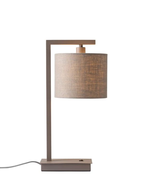 it's about RoMi LED Tafellamp Boston | 1X E14 Max 40W | Sand/Light Linen