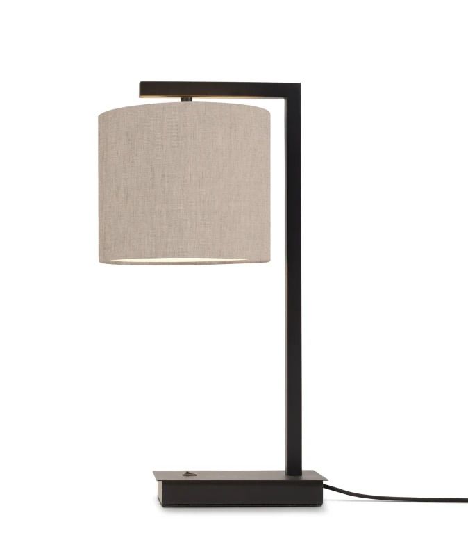 it's about RoMi LED Tafellamp Boston | 1X E14 Max 40W | Light Linen