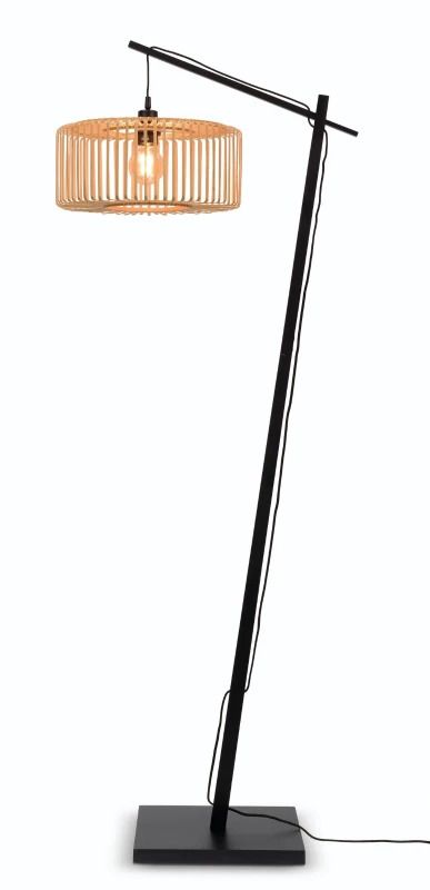 Good&Mojo Bamboe LED Staande Lamp Bromo | 1X E27 Max 60W | Natural/Black