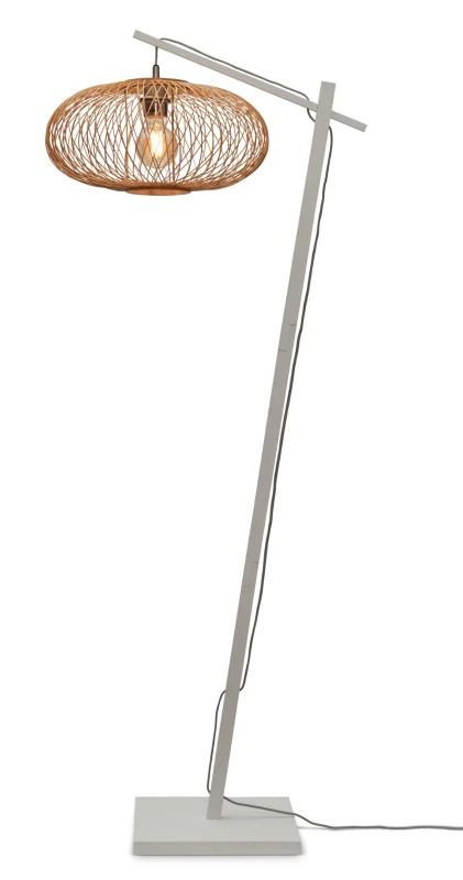 Good&Mojo Bamboe LED Staande Lamp Cango | 1X E27 Max 60W | White/Natural