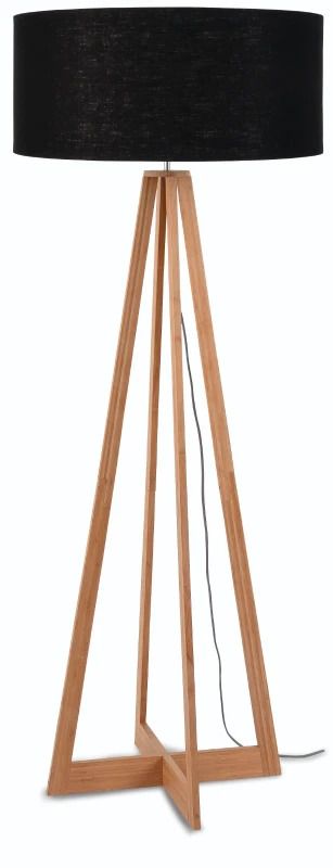 Good&Mojo Bamboe LED Staande Lamp Everest | 1X E27 Max 60W | Black