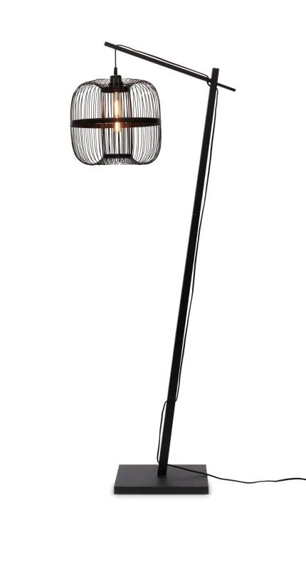 Good&Mojo Bamboe LED Staande Lamp Hokkaido | 1X E27 Max 60W | Black
