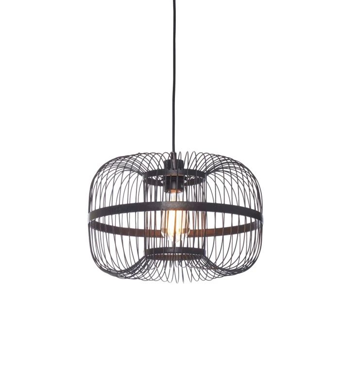 Good&Mojo Bamboe LED Hanglamp Hokkaido | 1X E27 Max 60W | Black
