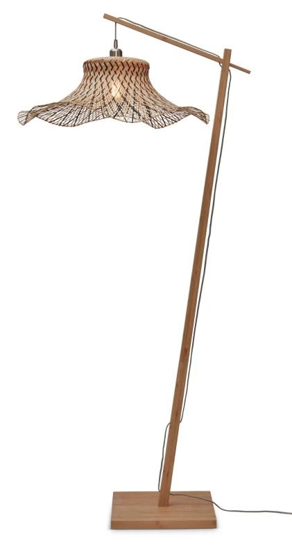 Good&Mojo Bamboe LED Staande Lamp Ibiza | 1X E27 Max 60W | Natural/Black