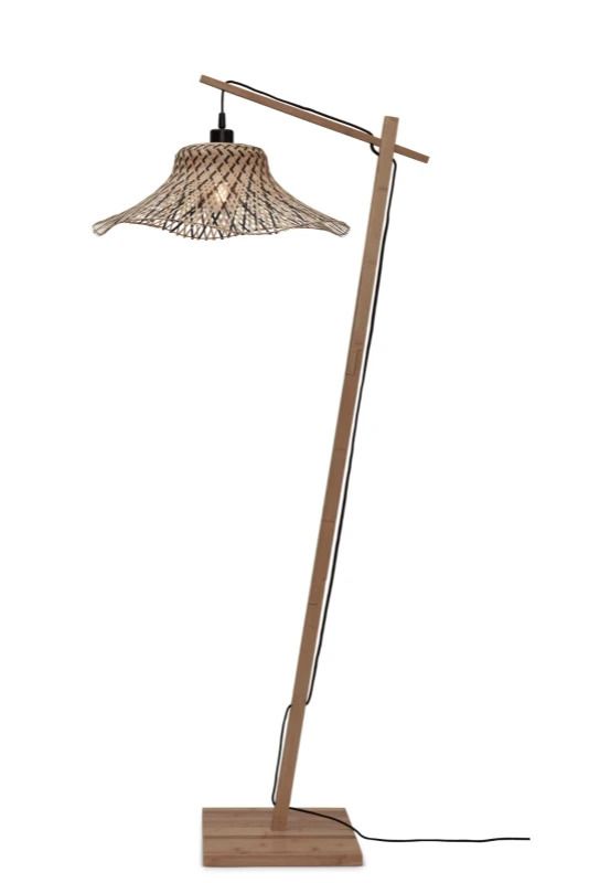 Good&Mojo Bamboe LED Staande Lamp Ibiza | 1X E27 Max 60W | Natural/Black