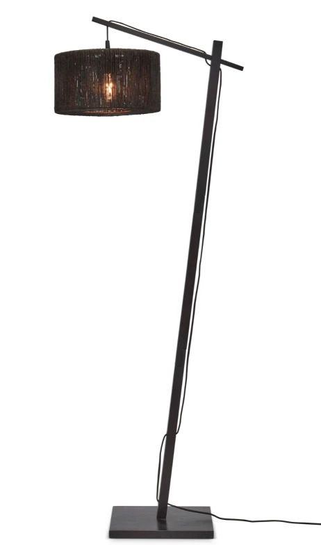 Good&Mojo Bamboe LED Staande Lamp Iguazu | 1X E27 Max 60W | Black