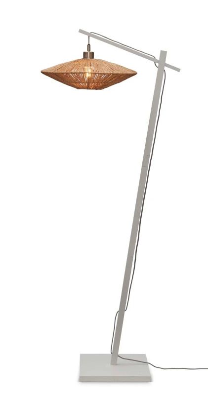 Good&Mojo Bamboe LED Staande Lamp Iguazu | 1X E27 Max 60W | White/Natural