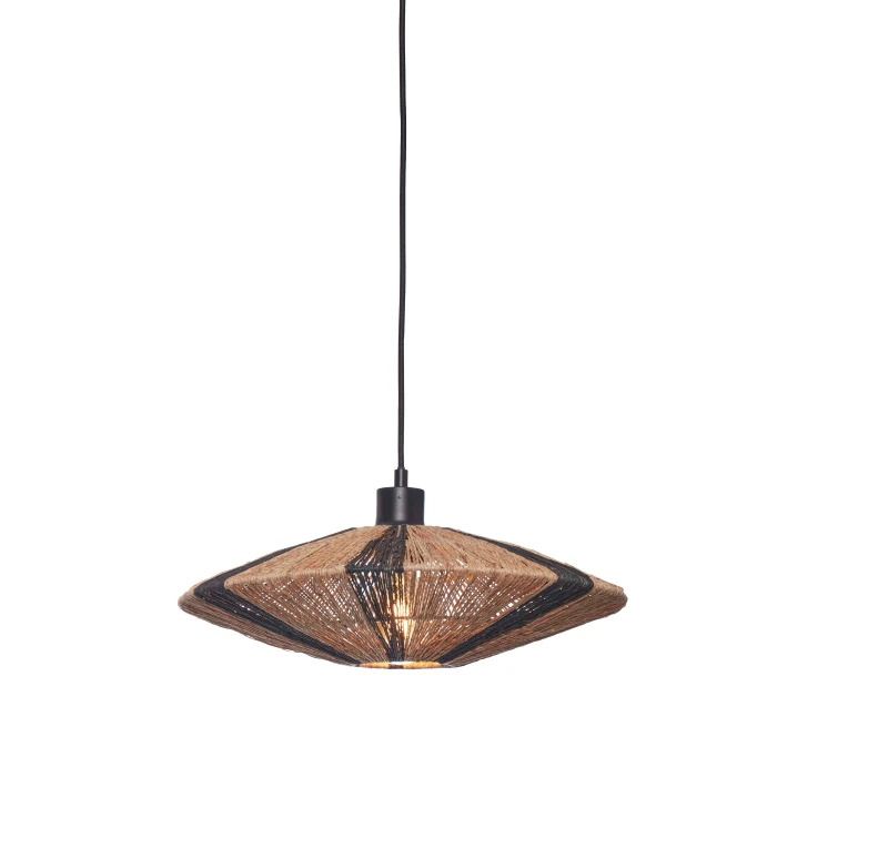 Good&Mojo LED Hanglamp Iguazu | 1X E27 Max 60W | Natural/Black