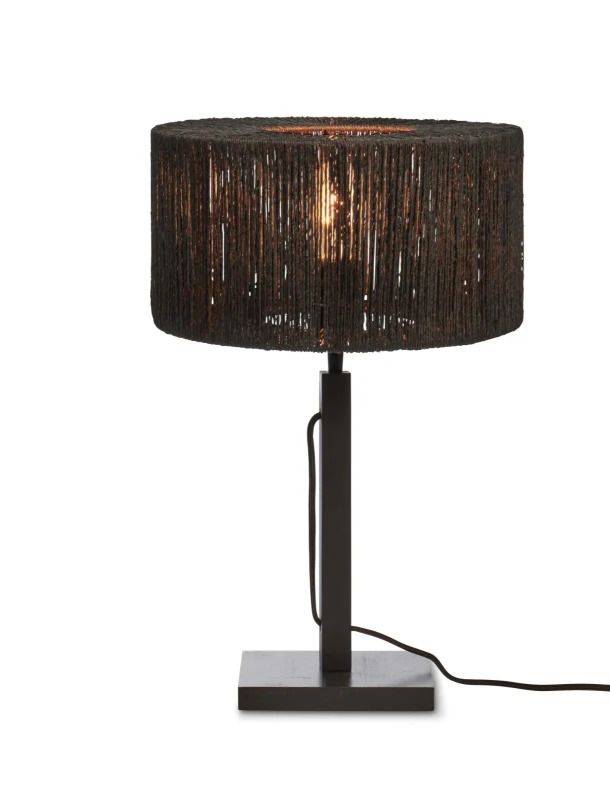 Good&Mojo Bamboe LED Tafellamp Iguazu | 1X E27 Max 40W | Black