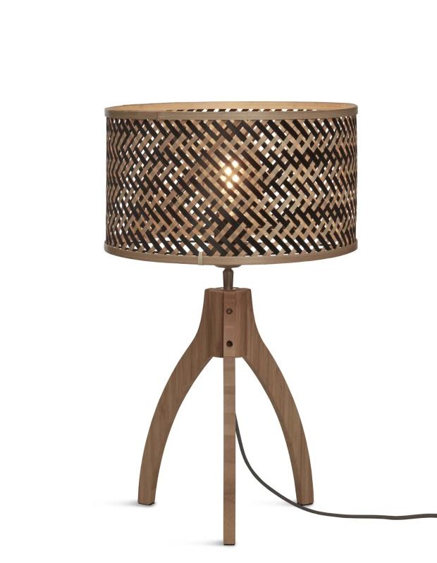 Good&Mojo Bamboe LED Tafellamp Java | 1X E27 Max 40W | Natural/Black