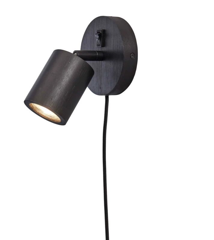 Good&Mojo Bamboe LED Wandlamp Java | 1X GU10 Max 3W | Black