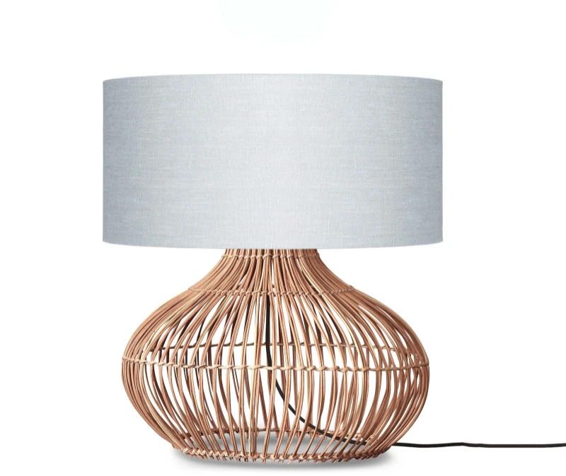 Good&Mojo LED Tafellamp Kalahari | 1X E27 Max 40W | Natural/Light Grey