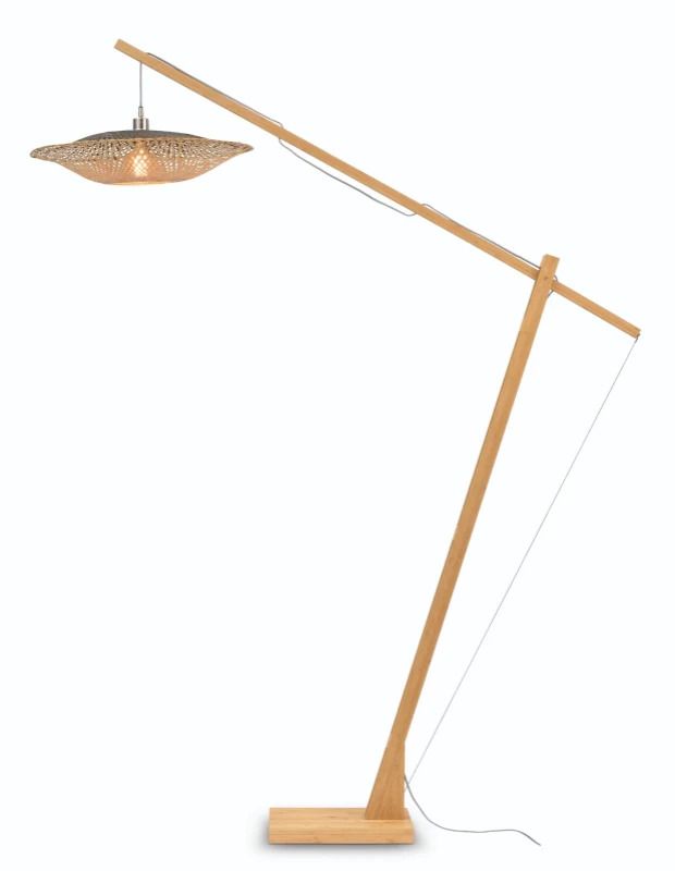 Good&Mojo Bamboe LED Staande Lamp Kalimantan | 1X E27 Max 60W | Natural/Black