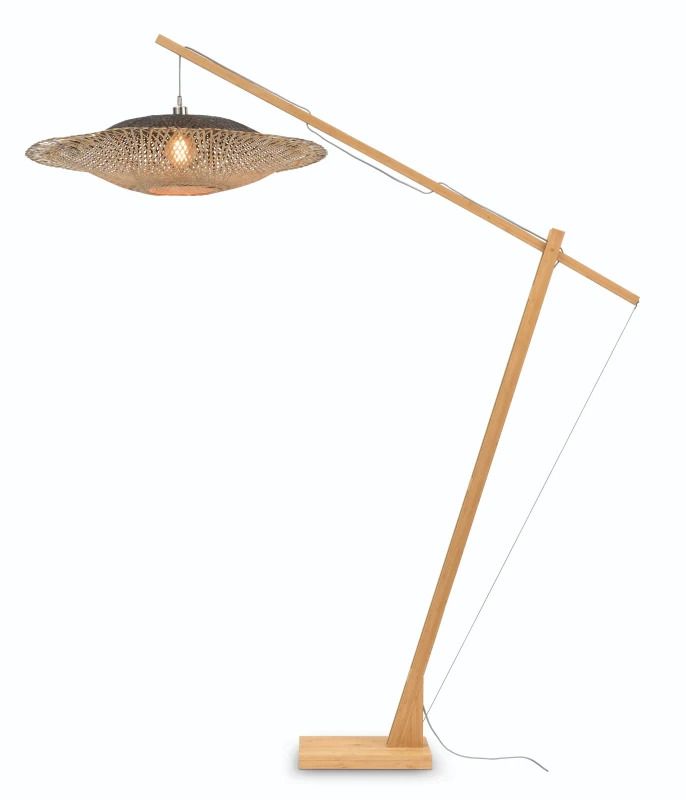 Good&Mojo Bamboe LED Staande Lamp Kalimantan | 1X E27 Max 60W | Natural/Black