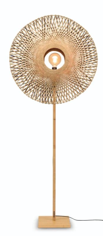 Good&Mojo Bamboe LED Staande Lamp Kalimantan | 1X E27 Max 60W | Natural/Black
