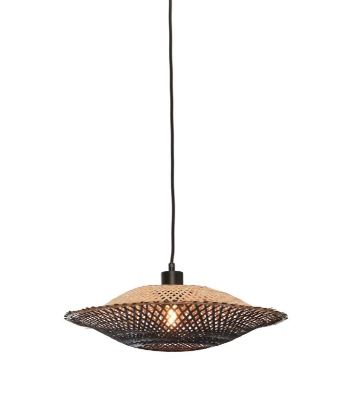 Good&Mojo Bamboe LED Hanglamp Kalimantan | 1X E27 Max 60W | Black/Natural