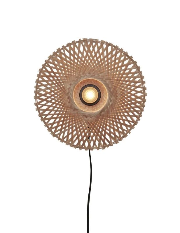 Good&Mojo Bamboe LED Wandlamp Kalimantan | 1X E27 Max 60W | Natural