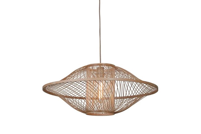 Good&Mojo Bamboe LED Hanglamp Maui | 1X E27 Max 60W | Pure Natural