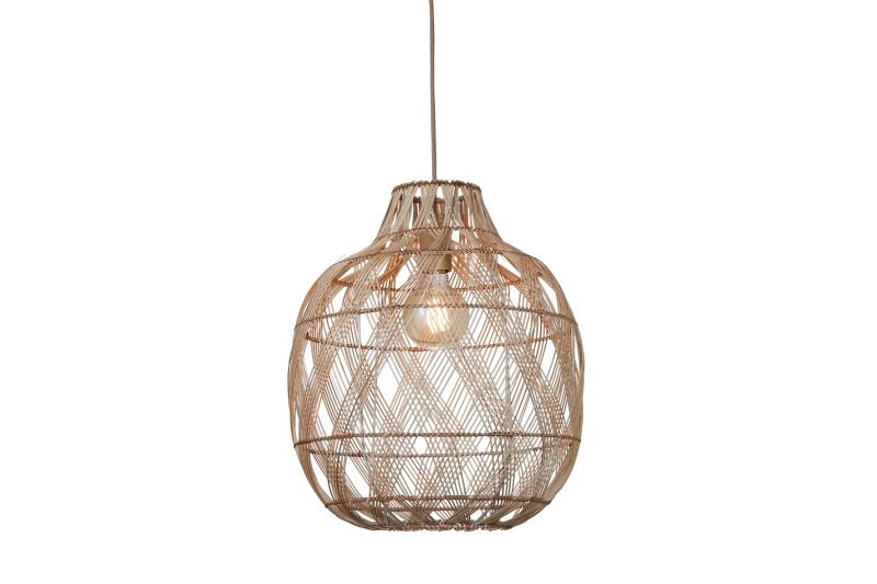 Good&Mojo Bamboe LED Hanglamp Mendoza | 1X E27 Max 60W | Pure Natural