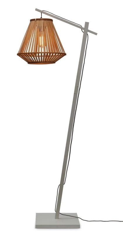 Good&Mojo Bamboe LED Staande Lamp Merapi | 1X E27 Max 60W | White/Natural