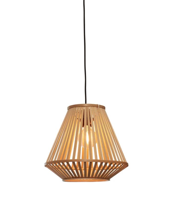 Good&Mojo Bamboe LED Hanglamp Merapi | 1X E27 Max 60W | Natural