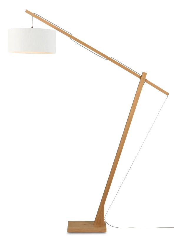 Good&Mojo Bamboe LED Staande Lamp Montblanc | 1X E27 Max 60W | Black