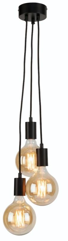 it's about RoMi LED Hanglamp Oslo/H | 3X E27 Max 40W | Black