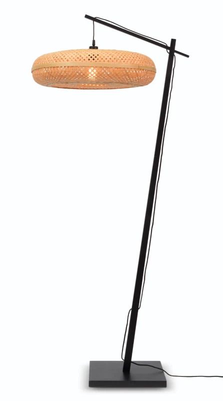 Good&Mojo Bamboe LED Staande Lamp Palawan | 1X E27 Max 60W | Black/Natural