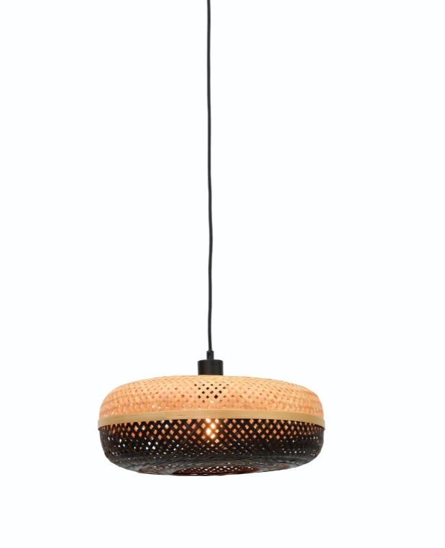 Good&Mojo Bamboe LED Hanglamp Palawan | 1X E27 Max 40W | Natural/Black