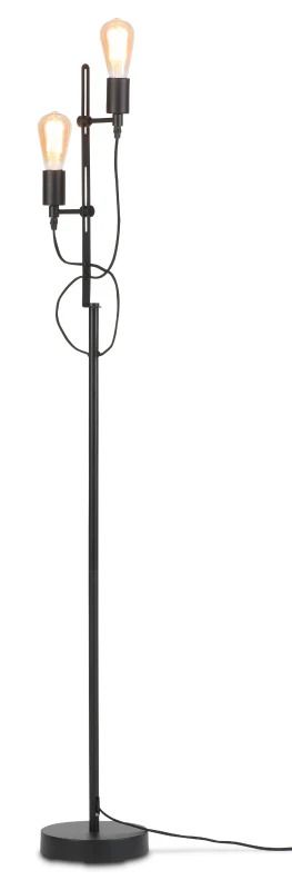 it's about RoMi LED Staande Lamp Seattle | 2X E27 Max 60W | Black