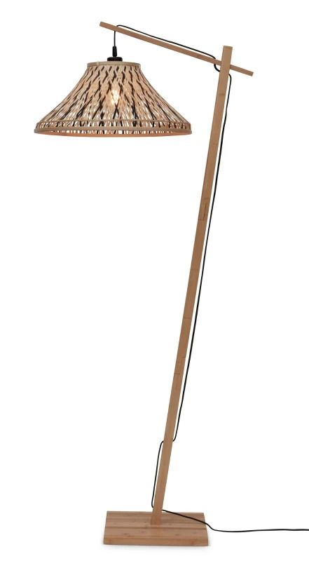 Good&Mojo Bamboe LED Staande Lamp Tahiti | 1X E27 Max 60W | Natural/Black