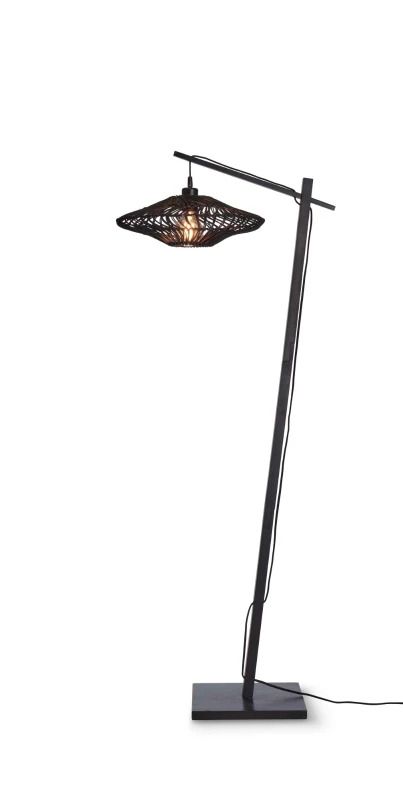 Good&Mojo Bamboe LED Staande Lamp Zanzibar | 1X E27 Max 60W | Black