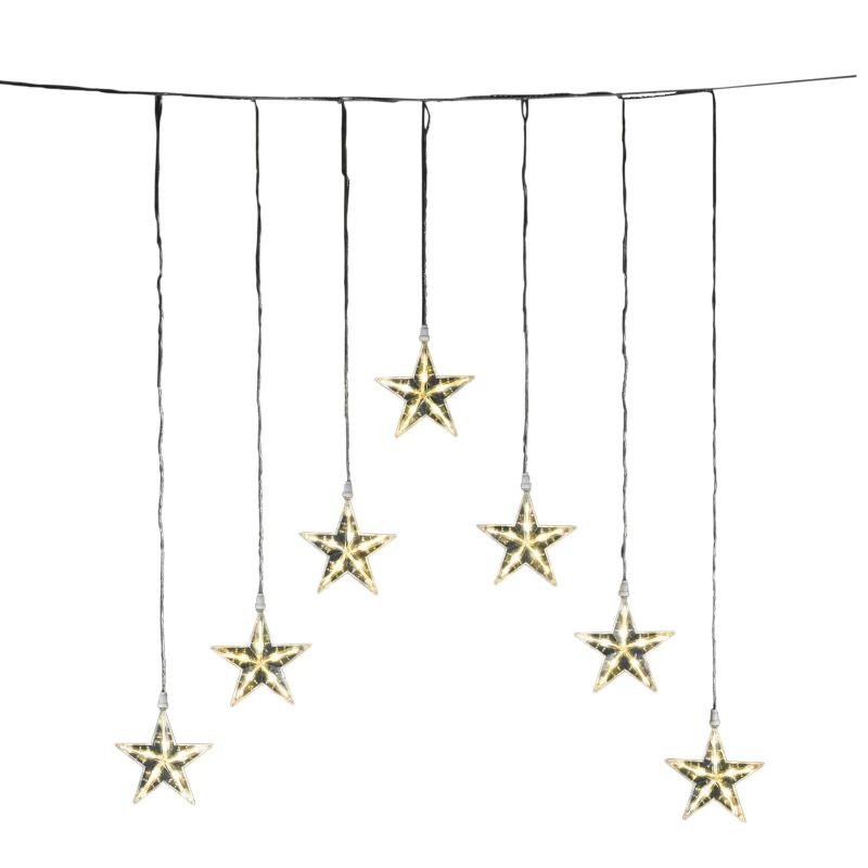 Konstsmide LED Lichtketting | 35 Lichtpunten Warm Wit | 2.1W 24V | 116x75cm Transparante kabel | Buitentrafo IP44 | Niet Dimbaar | Geschikt voor buiten