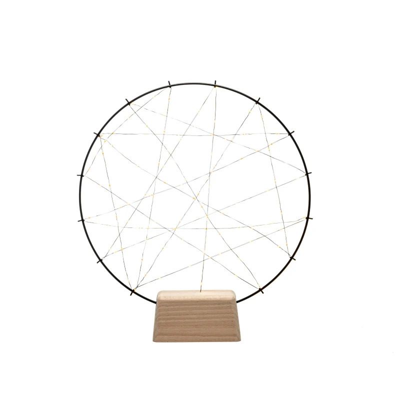 Konstsmide LED Dreamcatcher Lamp | 2W Extra Warm Wit 4.5V | 100 Lichtpunten Ø36x39,5cm | Dimbaar, Memory, Niet voor buiten, Met schakelaar