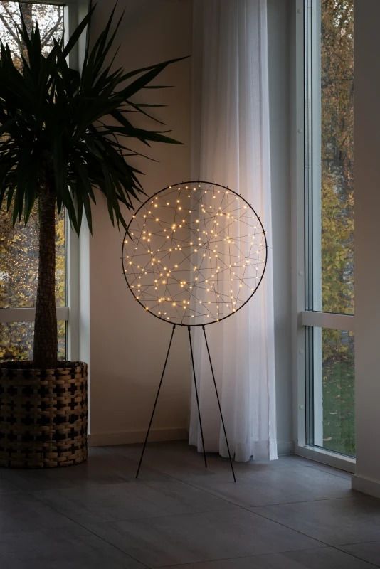 Konstsmide LED Dreamcatcher Frame | 160 Lichtpunten 3.2W Extra Warmwit 4.5V | 60x117cm | 5m snoer, dimmer, aan/uit | Alleen binnen