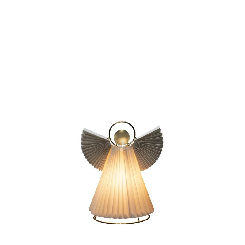 Konstsmide E14 Papieren Engel Lamp | 15W max 230V | 26x21cm | 5m aansluitsnoer | Witte kabel | On/off schakelaar | Voor binnen