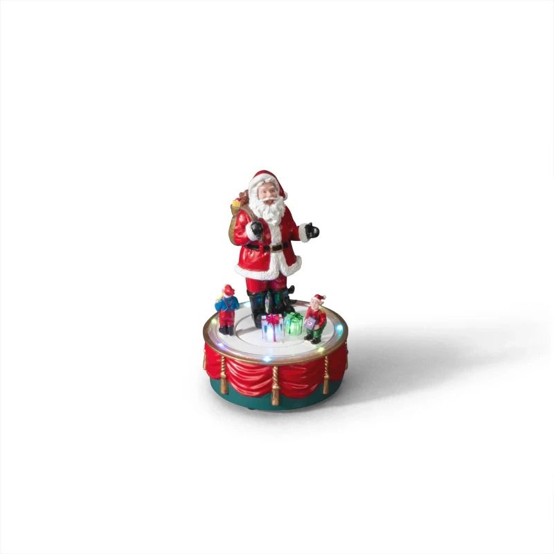 Konstsmide LED Decoratief Wintertafereel | 0,64W 10 Multicolor Lichtpunten | 6u Timer | Batterij/USB-C 1,8m | Binnengebruik